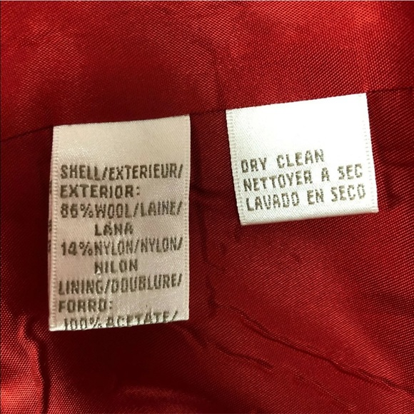 Jones New York Red Wool Blazer size 10 - Picture 9 of 9